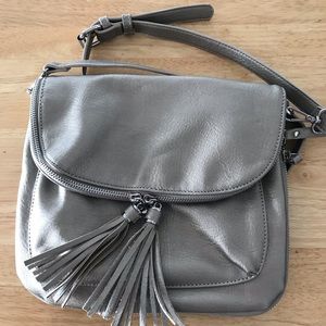 Faux Leather Tassel Bag